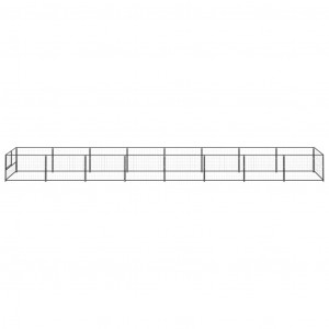 Perrera acero 8 m² negra H