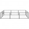 Canil para cães 6 m² aço preto 2