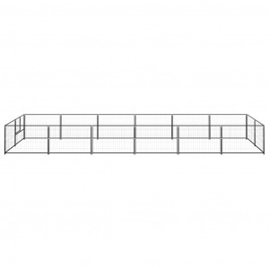 Perrera acero 12 m² negra H