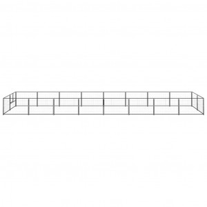 Perrera acero 16 m² negra H