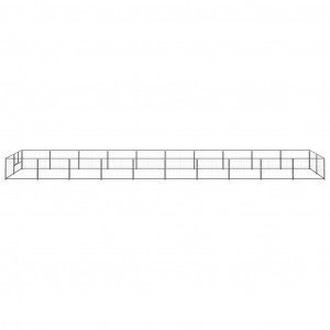 Perrera acero 20 m² negra H