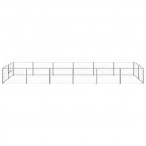 Perrera plateada 12 m² acero H