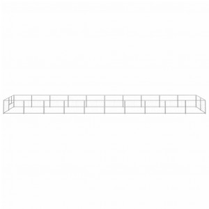 Perrera plateada 20 m² acero H