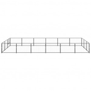 Perrera acero 18 m² negra H