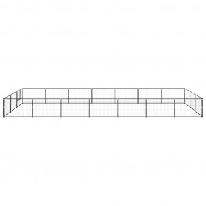 Canil para cães 21 m² aço preto H