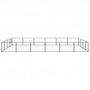 Perrera acero 24 m² negra H