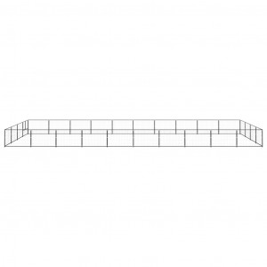 Canil para cães 40 m² aço preto H