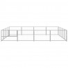 Perrera plateada 16 m² acero 3