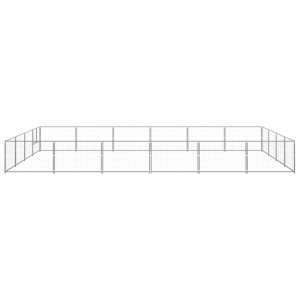 Perrera plateada 24 m² acero H