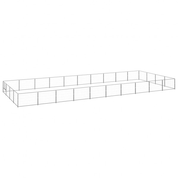 Perrera plateada 40 m² acero D