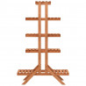 Soporte para plantas de madera maciza de abeto 83x25x132 cm 2