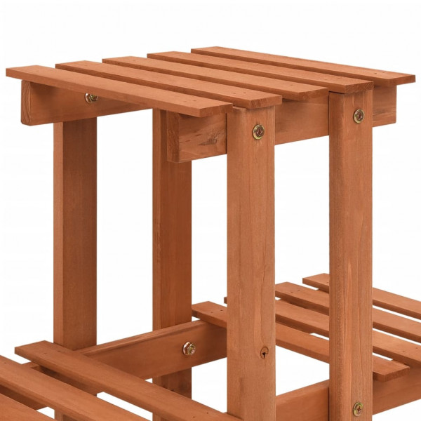 Soporte para plantas de madera maciza de abeto 83x25x132 cm M 4