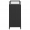 Carrinho de bar com gaveta 100x45x97 cm vime PE preto 5