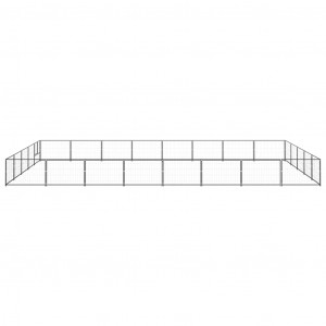 Canil para cães 40 m² aço preto H