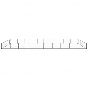 Perrera acero 50 m² negra H