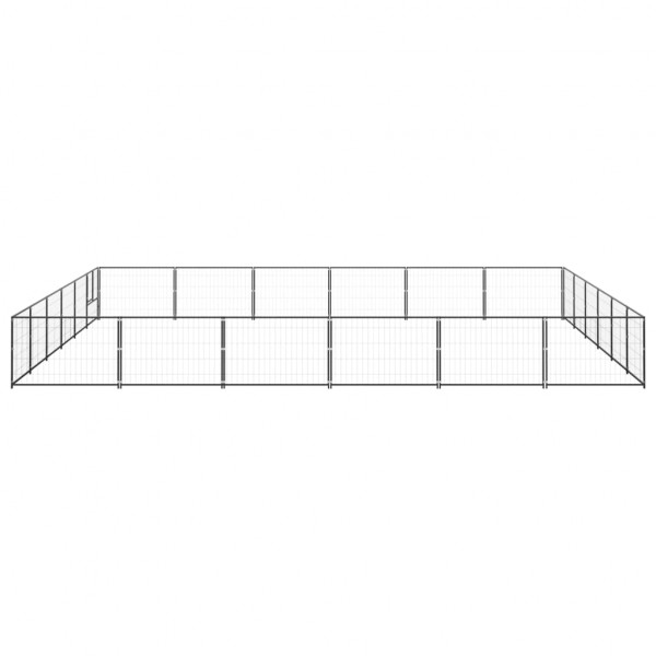 Perrera acero 36 m² negra M 2