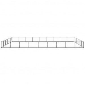 Canil para cães 54 m² aço preto H