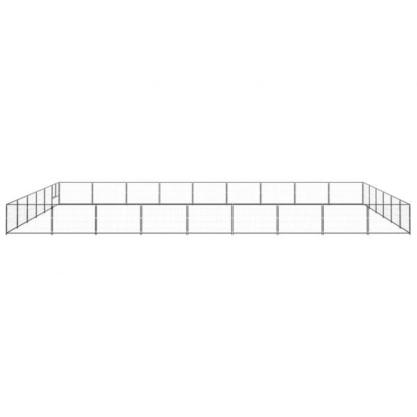 Perrera acero 54 m² negra M 2