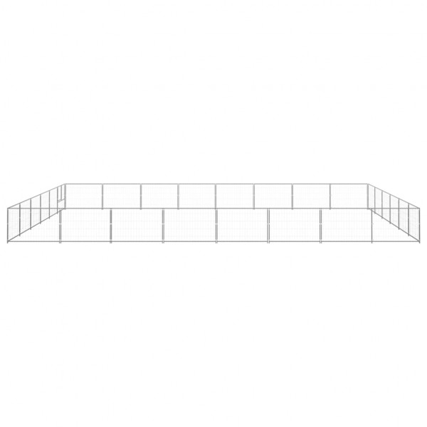 Perrera plateada 48 m² acero M 2