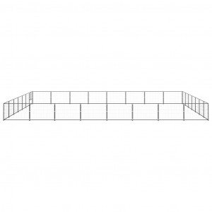 Canil para cães 56 m² aço preto H