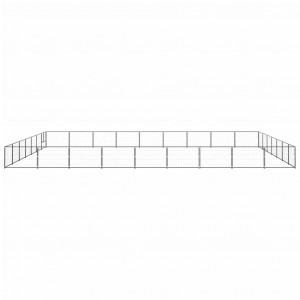 Canil para cães 63 m² aço preto H