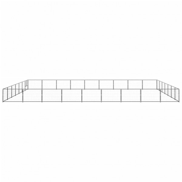 Canil para cães 63 m² aço preto M 2