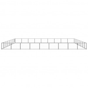 Canil para cães 72 m² aço preto H