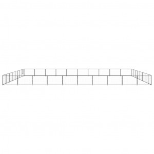 Canil para cães 80 m² aço preto H