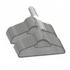Juego de perchas de ropa 50 uds antideslizantes terciopelo gris 1