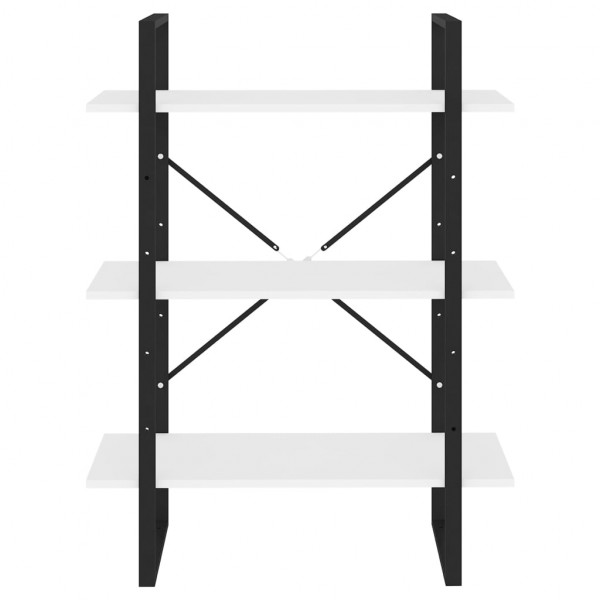 Estantería de madera contrachapada blanco 80x30x105 cm M 4