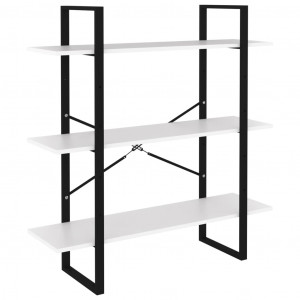 Estantería de madera contrachapada blanco 100x30x105 cm H