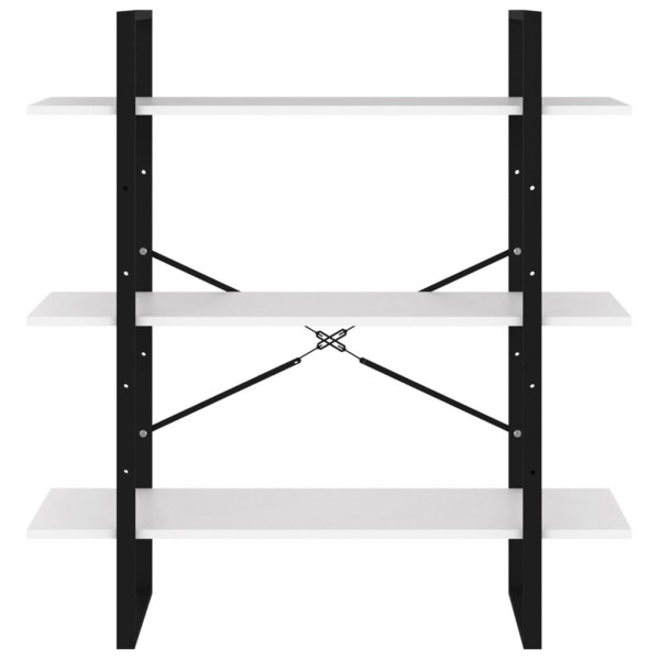 Estantería de madera contrachapada blanco 100x30x105 cm M 5