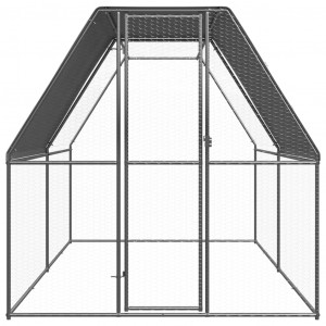 Jaula gallinero de exterior de acero galvanizado 2x4x2 m H