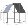 Jaula gallinero de exterior de acero galvanizado 2x4x2 m 5