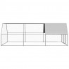 Jaula gallinero de exterior de acero galvanizado 3x6x2 m 3