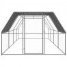 Jaula gallinero de exterior de acero galvanizado 3x8x2 m 2