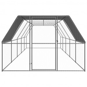 Jaula gallinero de exterior de acero galvanizado 3x10x2 m H