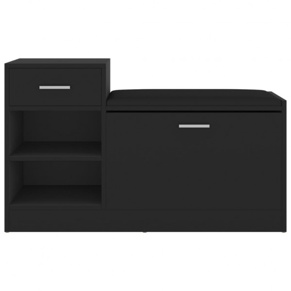 Banco sapateira 94.5x31x57 cm derivados de madeira preto M 3