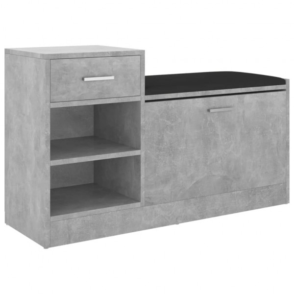 Banco sapateira 94.5x31x57cm derivados madeira cinzento cimento M 4