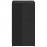 Banco sapateira 94.5x31x57 cm derivados madeira preto brilhante 4