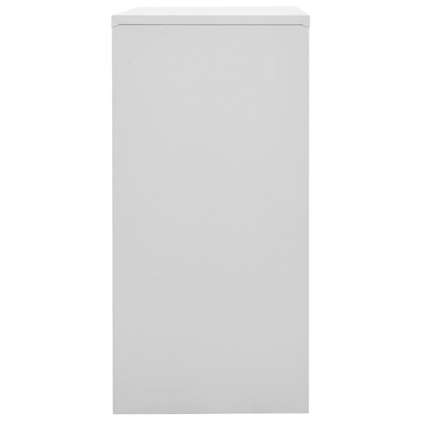 Armario taquilla de acero gris claro y azul 90x45x92.5 cm M 3