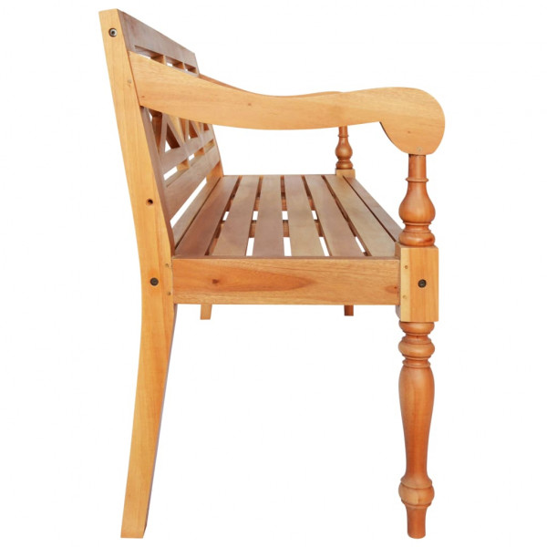 Banco Batavia madera de caoba marrón claro 123 cm M 3