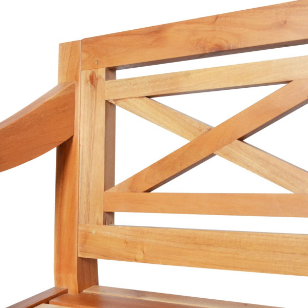 Banco Batavia madera de caoba marrón claro 123 cm M 4