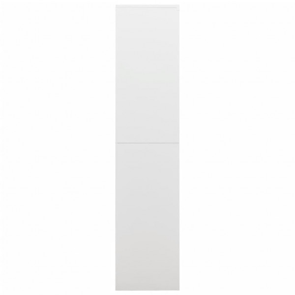 Armario de taquilla de acero blanco 90x40x180 cm M 3