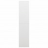 Armario de taquilla de acero blanco 90x40x180 cm 3