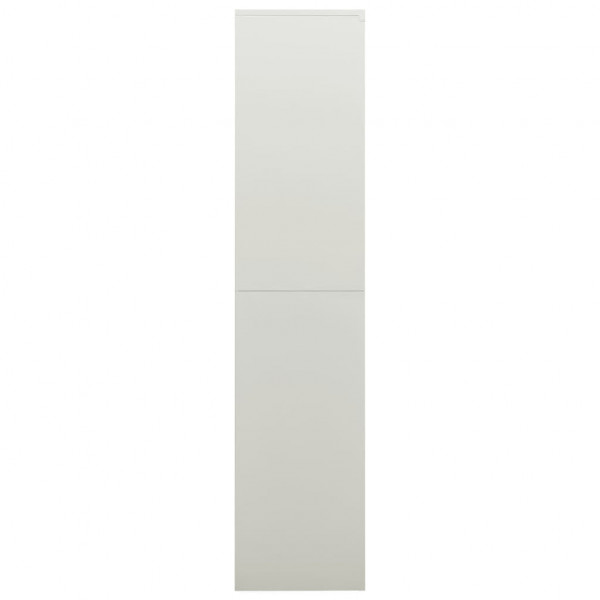 Armario de taquilla de acero gris claro 90x40x180 cm M 3