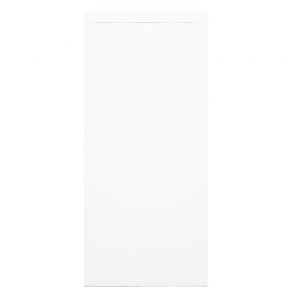 Armario con puerta corredera blanca acero 90x40x90 cm M 3
