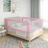 Barra de segurança p/ cama infantil tecido 200x25 cm rosa 1