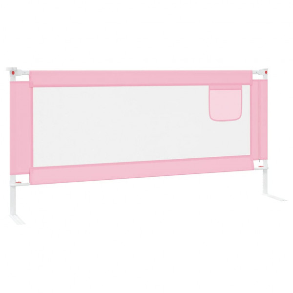 Barra de segurança p/ cama infantil tecido 200x25 cm rosa M 4