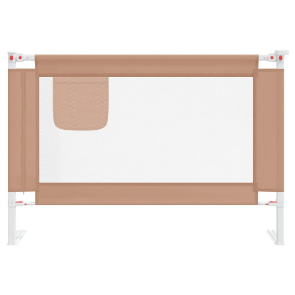 Barandilla de seguridad cama de niño taupe tela 100x25 cm M 3